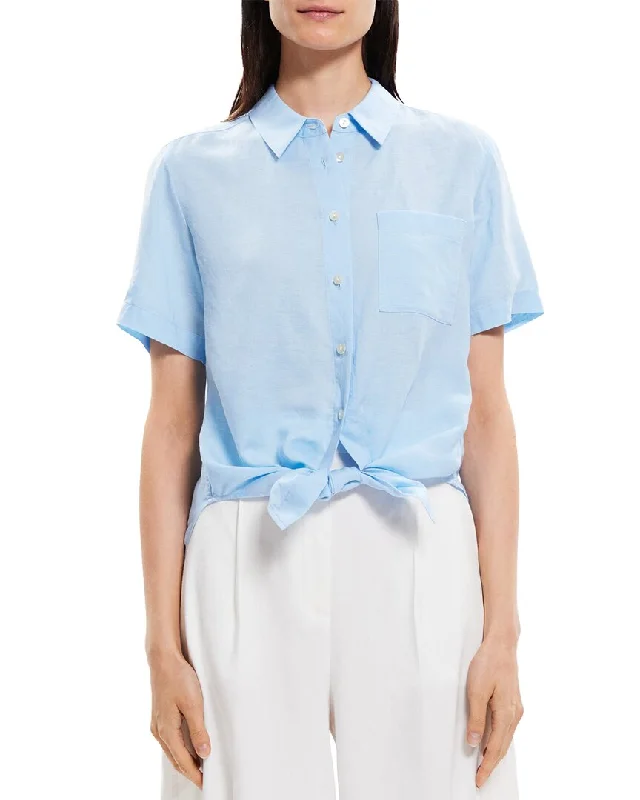 Major Savings Theory Hekanina Linen-Blend Shirt