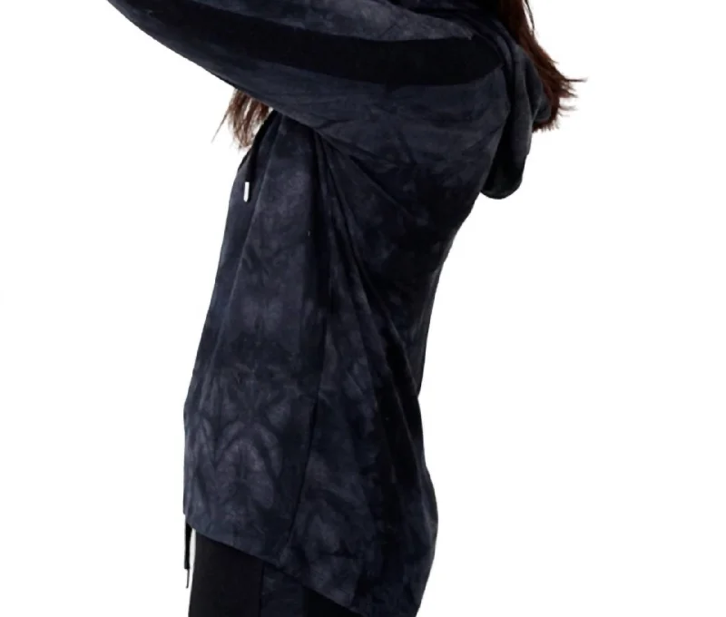 Sale Event Tie Dye Drawstring Hoodie In Oil
