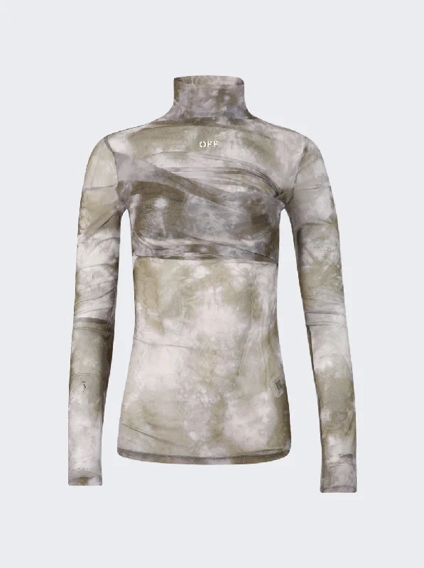Clearance Sale Tie-dye Tulle Twist Top