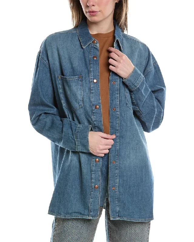 Discount Mania TRIARCHY Ms. Charlotte Classic Denim Shirt