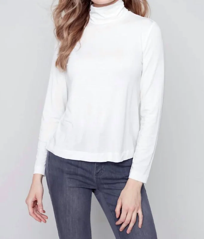 Buy More, Save More Turtle Neck Underpinning Sweater In Cream