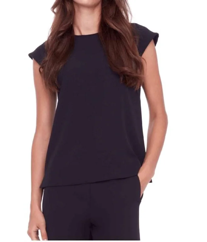 Reduced Prices Vegan Silk Top In Black