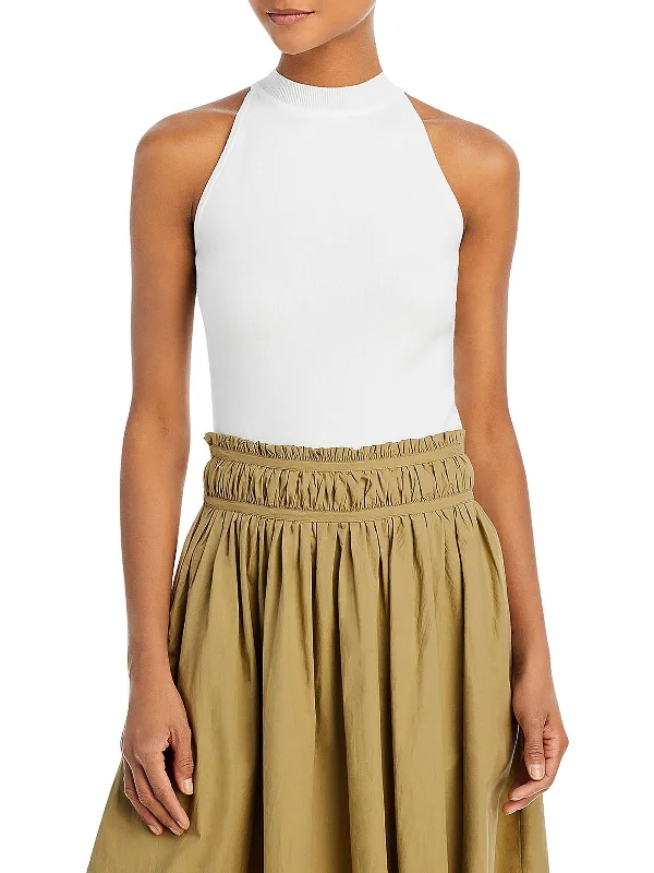 Huge Discounts Vejan 3 Womens Mock Neck Shell Halter Top
