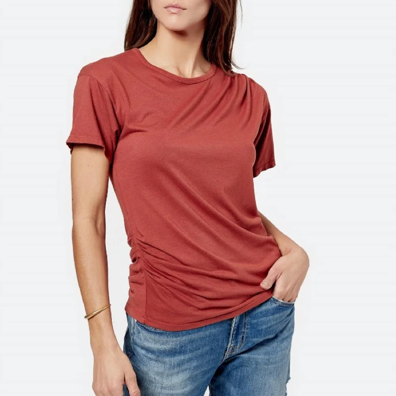 The Best Prices Verdugo Short Sleeve Tee In Washed Mahogany