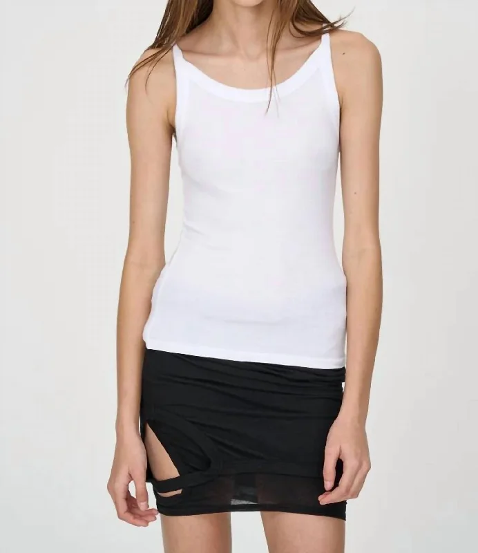 Weekend Special Verona Tank Top In White