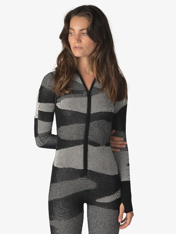 Low Prices W Merino Airwarm Bodysuit - Black