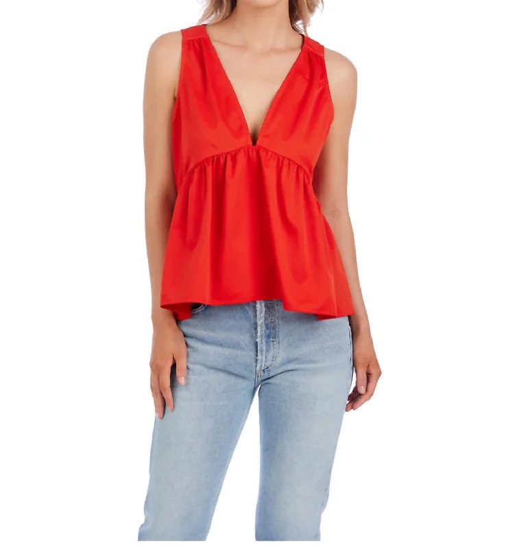Act Fast Windsor Tank In Maraschino