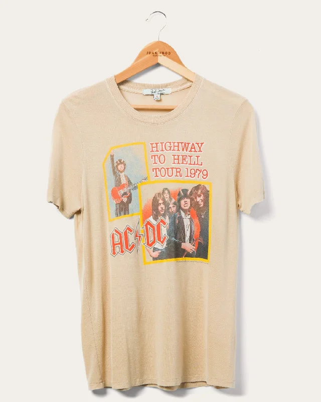 Bargain Blast Womens AC/DC Highway to Hell Vintage Tissue Tee