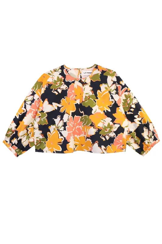 Price Rollback Women's Allo Top In Autumn Lyon Floral