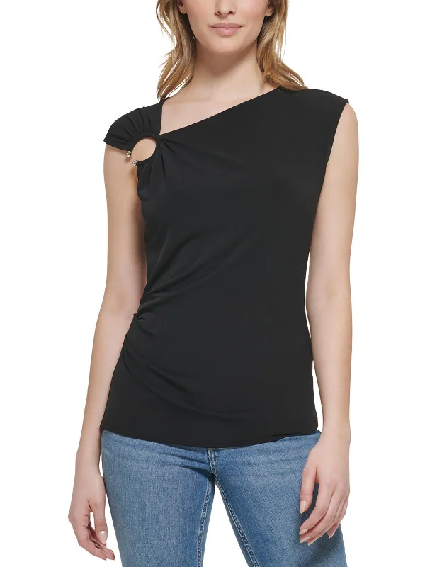 YEAR-End Sale Womens Asymmetric Embellished Blouse