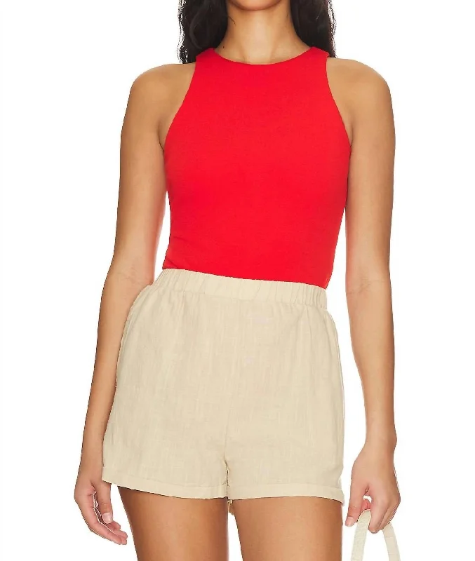 Buy More, Save More Women's Best Bodysuit In Red Stretch