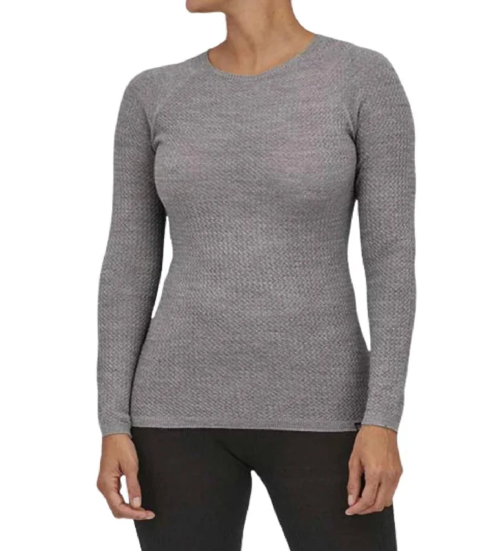 Special Promotion Women's Capilene Air Crew Top In Feather Grey X-Dye