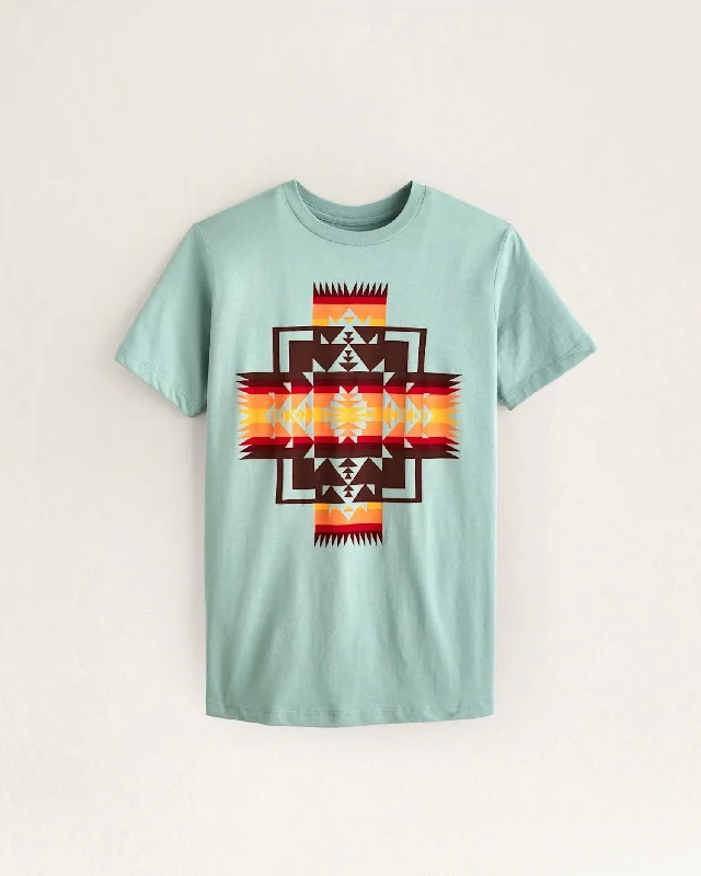 Price Slash Womens Chief Joseph Graphic Tee Top In Seafoam