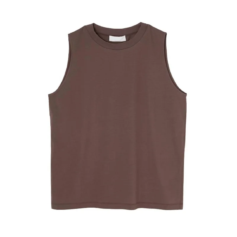 Friends and Family Sale Women's Clear Plain Tank Top In Brown