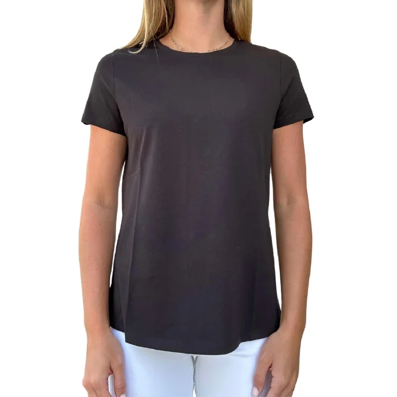 Discount Extravaganza Women's Crew Neck Tee In Black