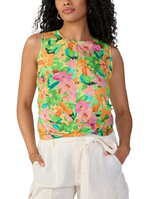 Exclusive Savings Womens Crewneck Pleated Shell