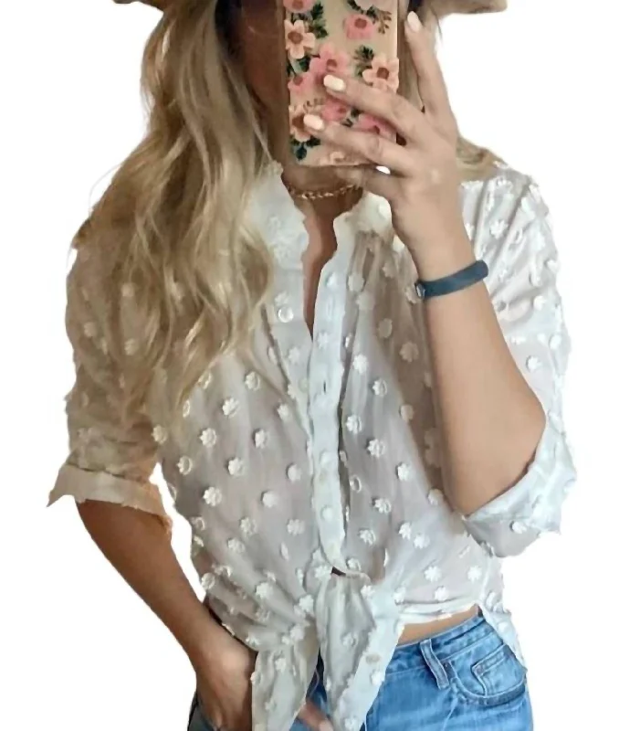 Factory Direct Sale Women's Daisy Shirt In White