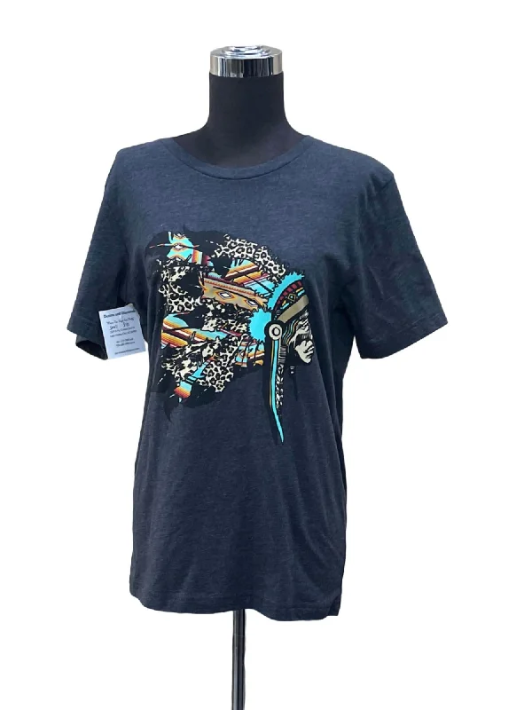 Limited Time Discount Women's Indian Silhouette T Shirt In Grey