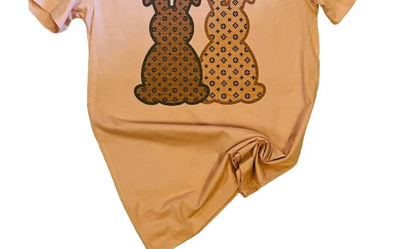 Extra Discounts Women's Inspired Bunny Tee In Peach