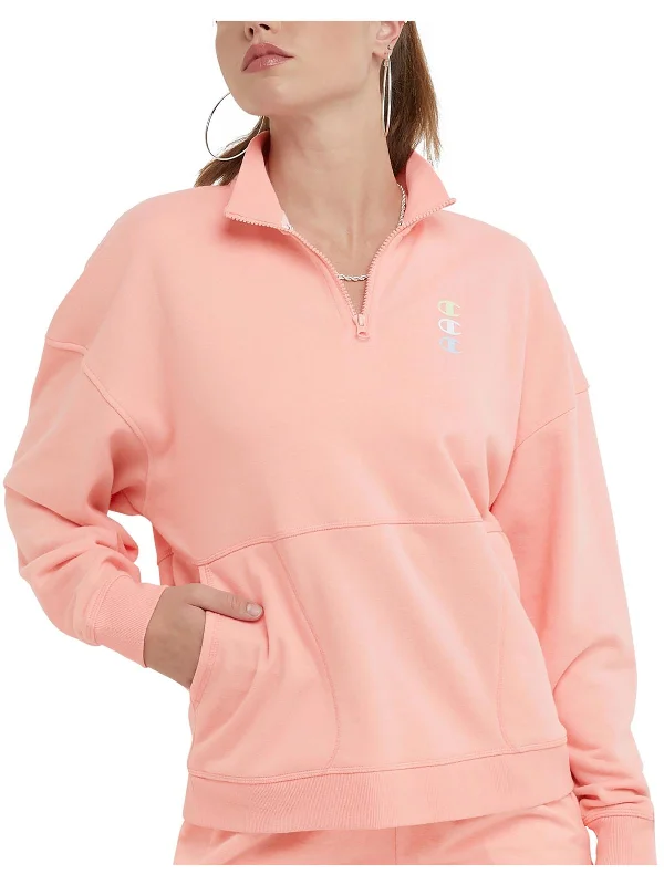 Clearance Items Womens Logo Loungewear 3/4 Zip Pullover