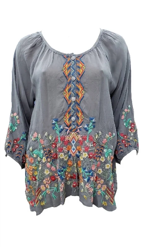 Referral Discount Women's Sarah Blouse In Cloudburst