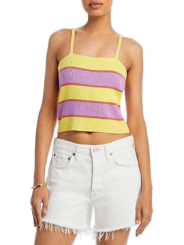 Loyalty Reward Womens Striped Tank Pullover Top