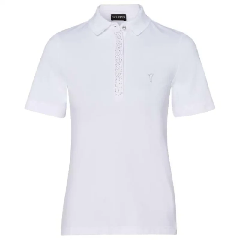 Loyalty Reward Women's The Melania Short Sleeve Polo In White