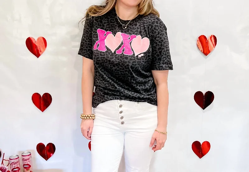 Sneak Peek Sale Xoxo Tee In Grey