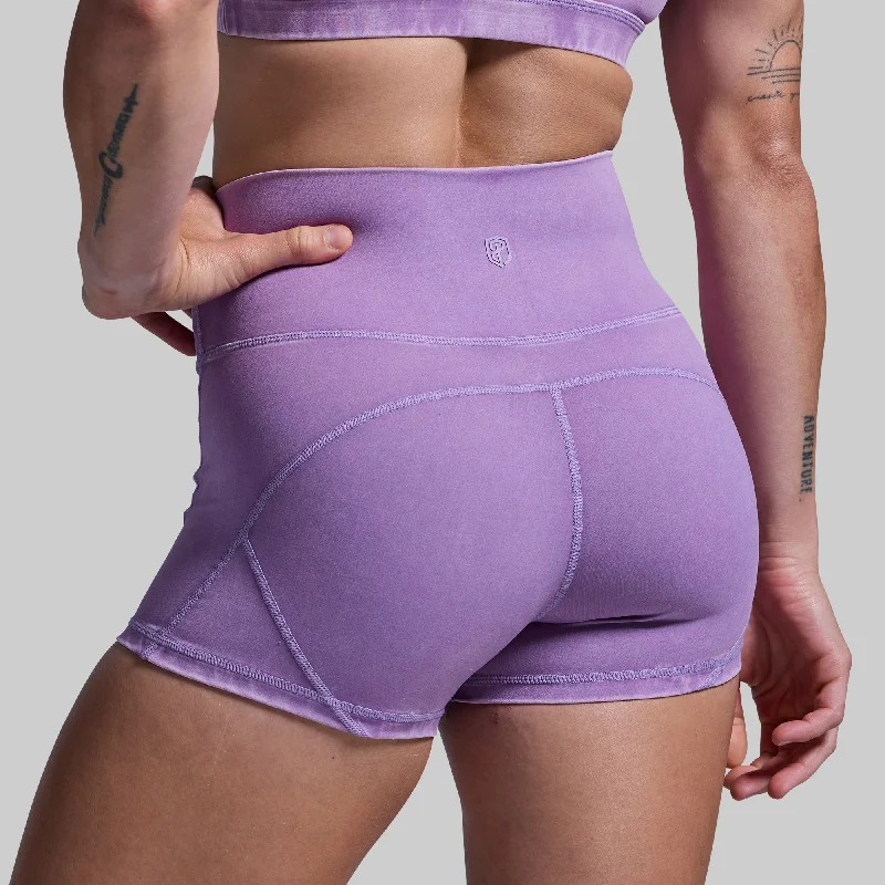 Limited Time Discount Your Go To Booty Short (Washed Orchid)