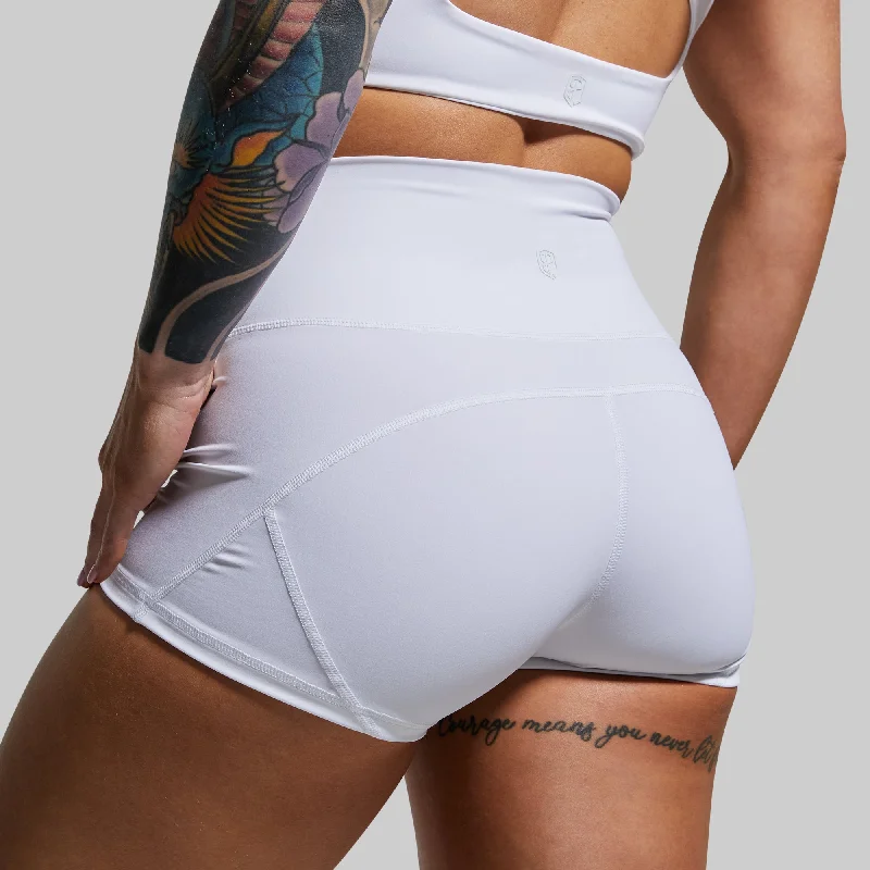 Deal Frenzy Your Go To Booty Short (White)