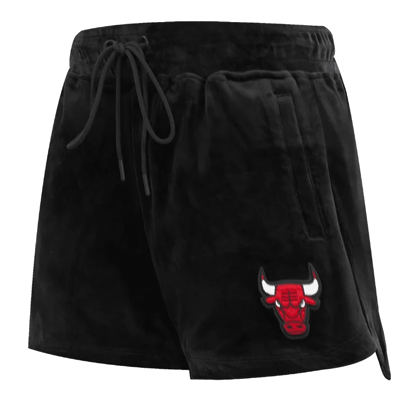 Super Sale NBA CHICAGO BULLS CLASSIC WOMEN'S VELOUR SHORT (BLACK)