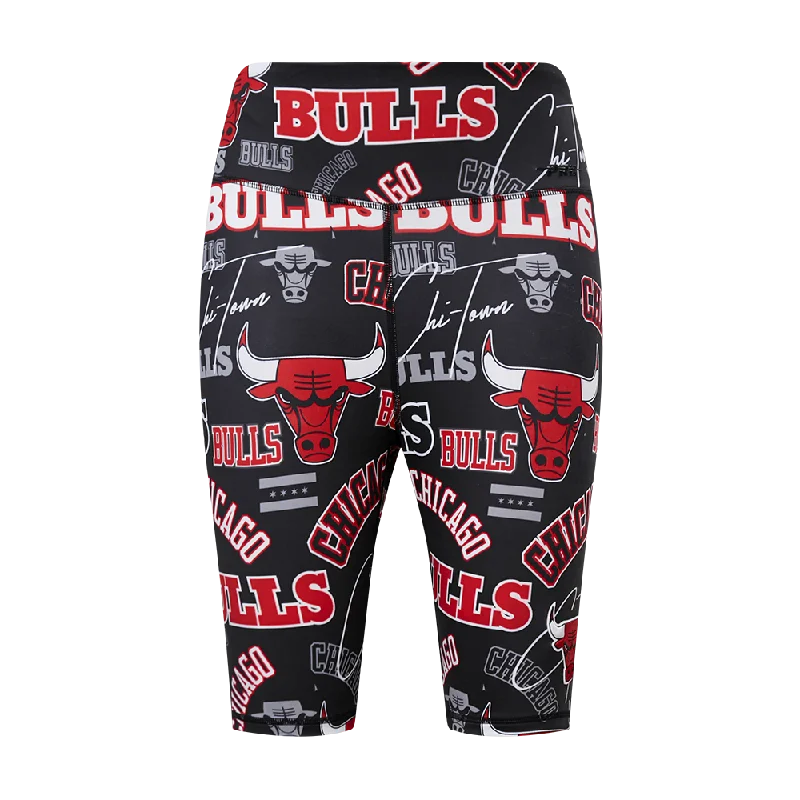 Deal Dash NBA CHICAGO BULLS TOSS LOGO LUX WOMEN'S BIKE SHORT (1CB)