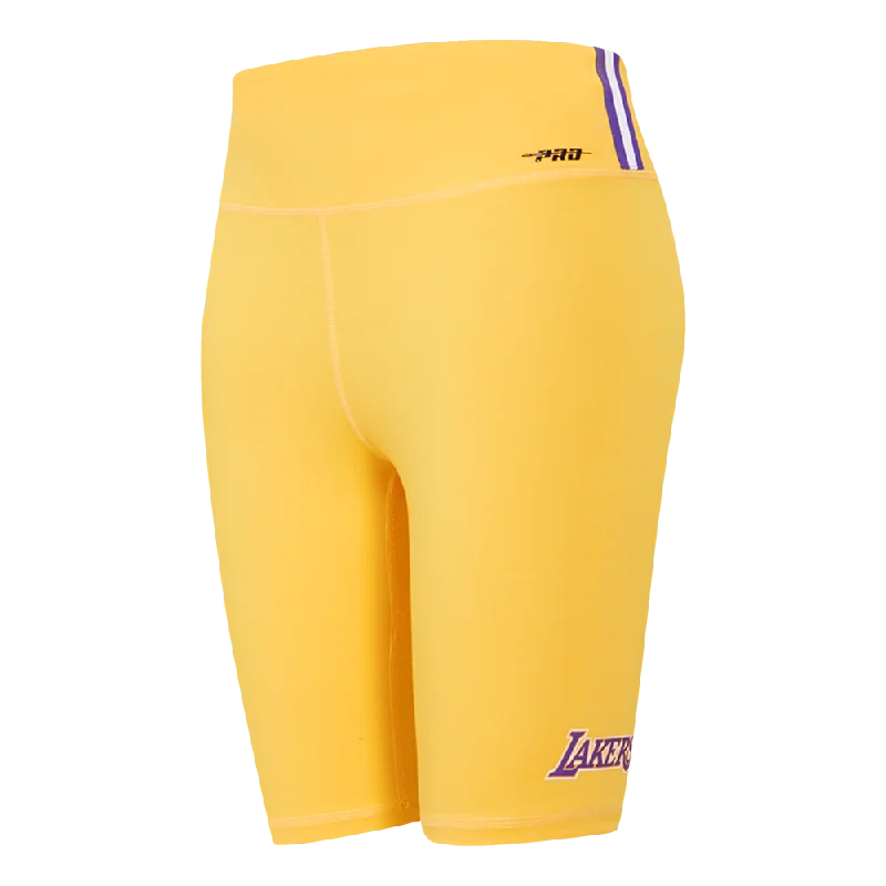 Savings Galore NBA LOS ANGELES LAKERS CLASSIC WOMEN'S BIKE SHORT (YELLOW)