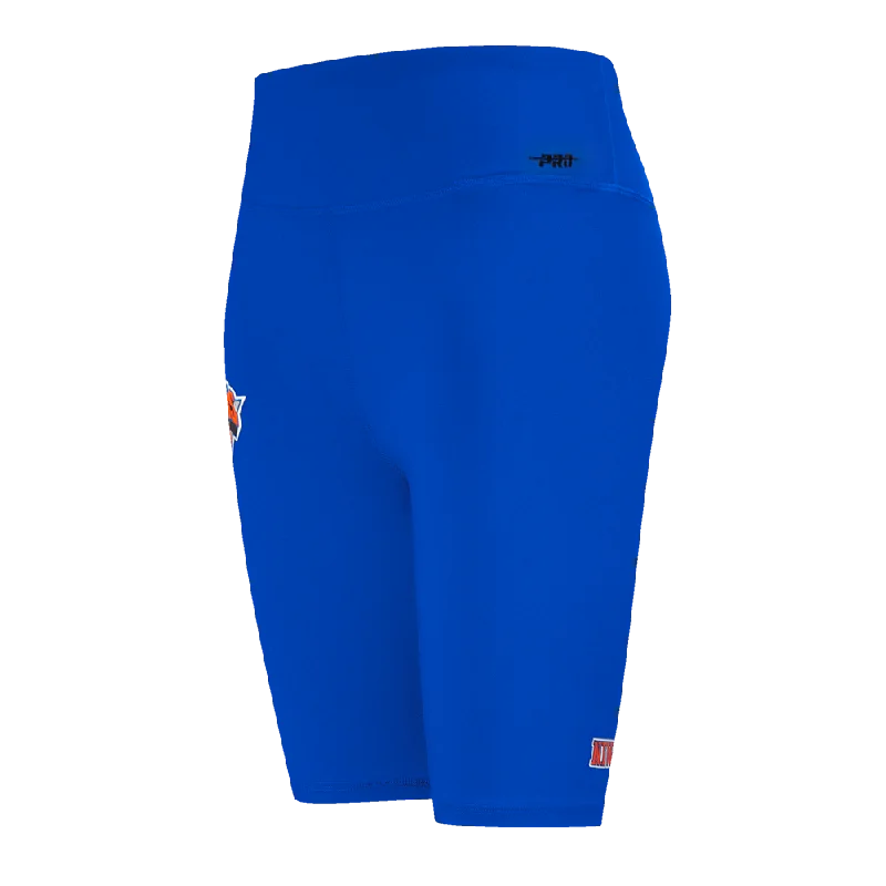 Lowest Price NBA NEW YORK KNICKS CLASSIC WOMEN'S CTN BIKE SHORT (ROYAL BLUE)