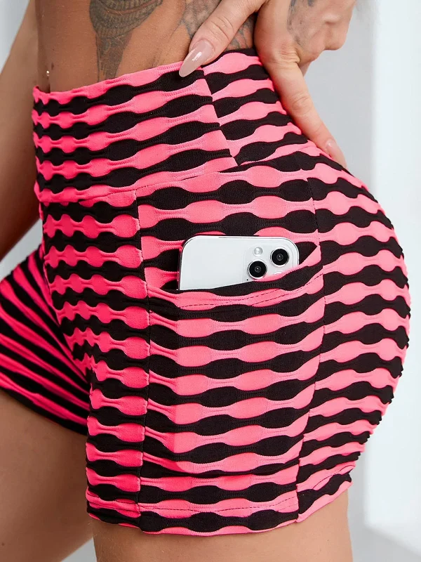 Overstock Sale ZASUWA Female Tiktok Pocket Spandex Gym Booty Shorts