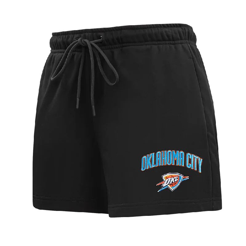 Great Bargains NBA OKLAHOMA CITY THUNDER CLASSIC WOMEN'S FLC SHORT (BLACK)