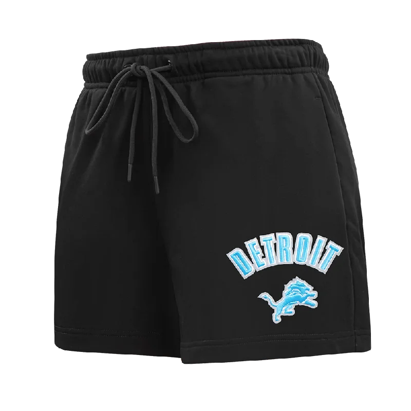 Take Advantage NFL DETROIT LIONS CLASSIC WOMEN'S FLC SHORT (BLACK)