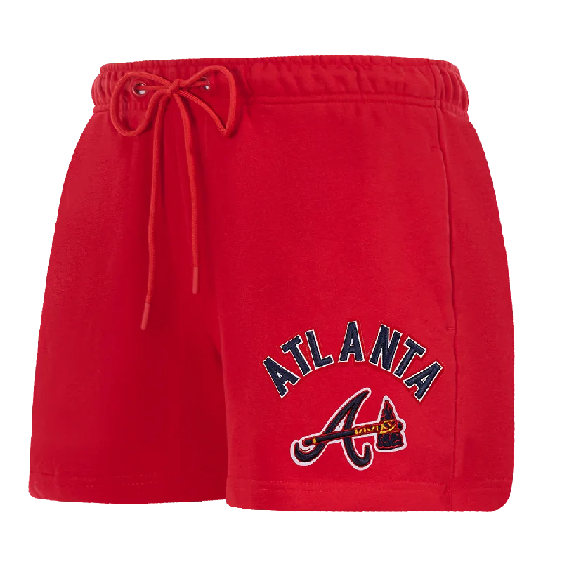 Huge Savings MLB ATLANTA BRAVES CLASSIC WOMEN'S FLC SHORT (RED)