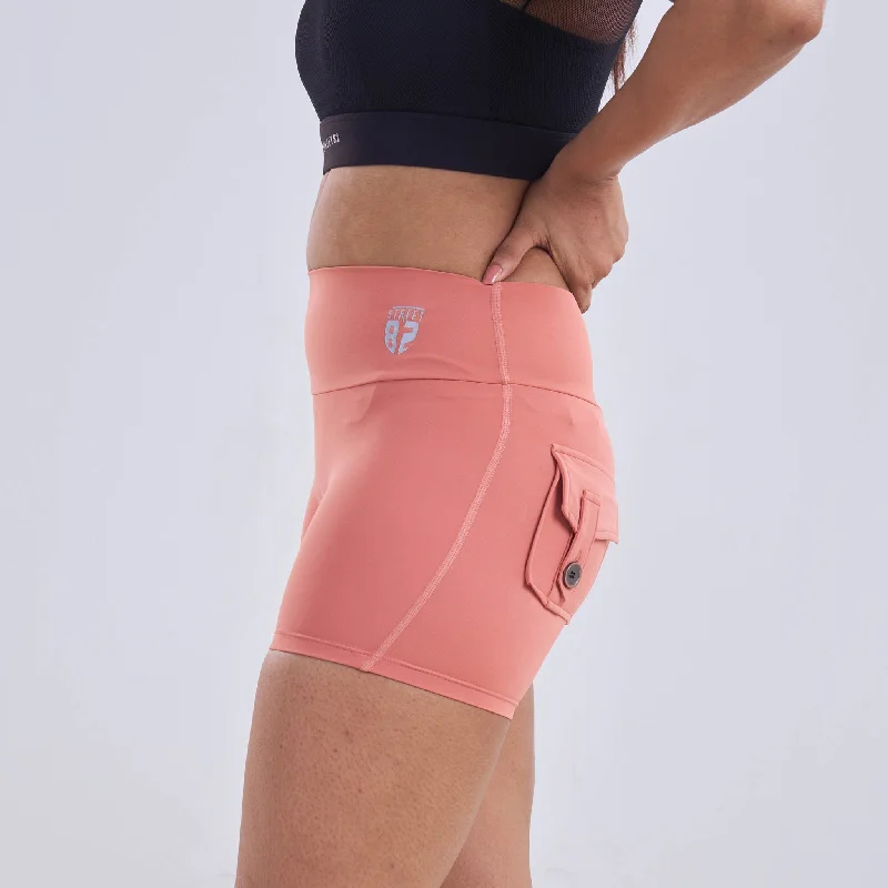 Final Clearance Ladies High Waist Scrunch Butt Pocket Shorts