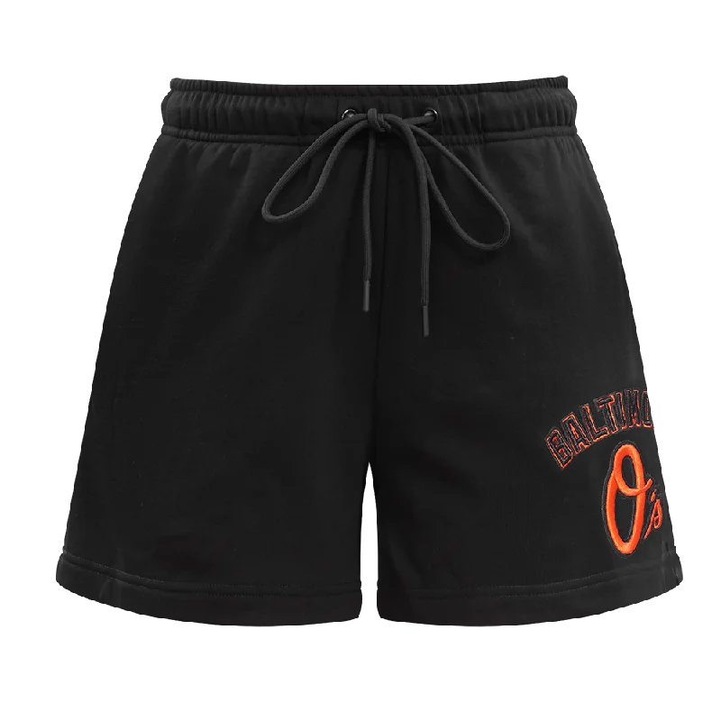 Midnight Madness MLB BALTIMORE ORIOLES CLASSIC WOMEN'S SHORT (BLACK)