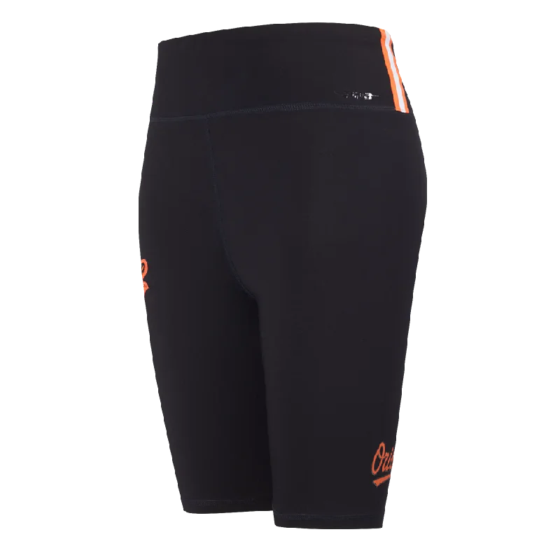Buy More, Save More MLB BALTIMORE ORIOLES CLASSIC WOMEN'S BIKE SHORT (BLACK)