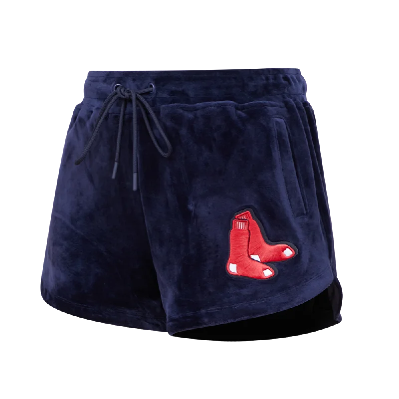 Price Rollback MLB BOSTON RED SOX CLASSIC WOMEN'S VELOUR SHORT (MIDNIGHT NAVY)