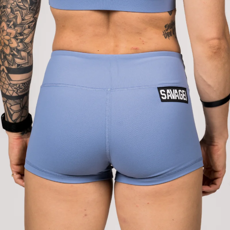 Price Buster Booty Shorts - Periwinkle Blue
